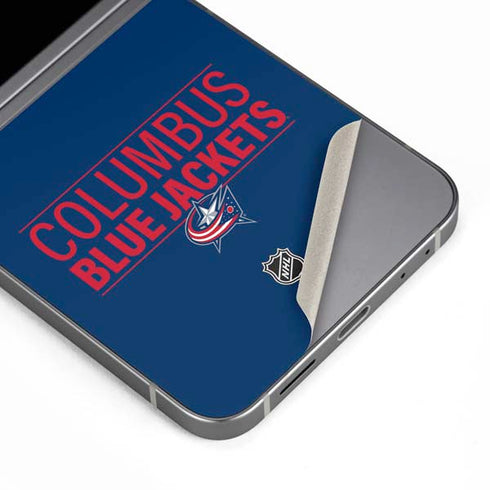 NHL Columbus Blue Jackets Lineup Galaxy Z Flip6 Skin